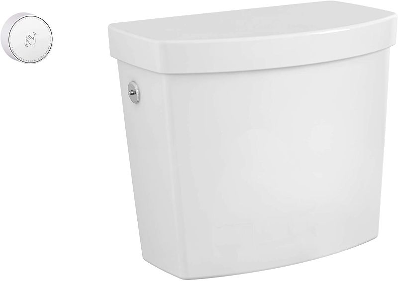 Photo 1 of American Standard 4000709.020 Cadet Touchless 1.28 GPF Single Flush Toilet Tank Only, White
