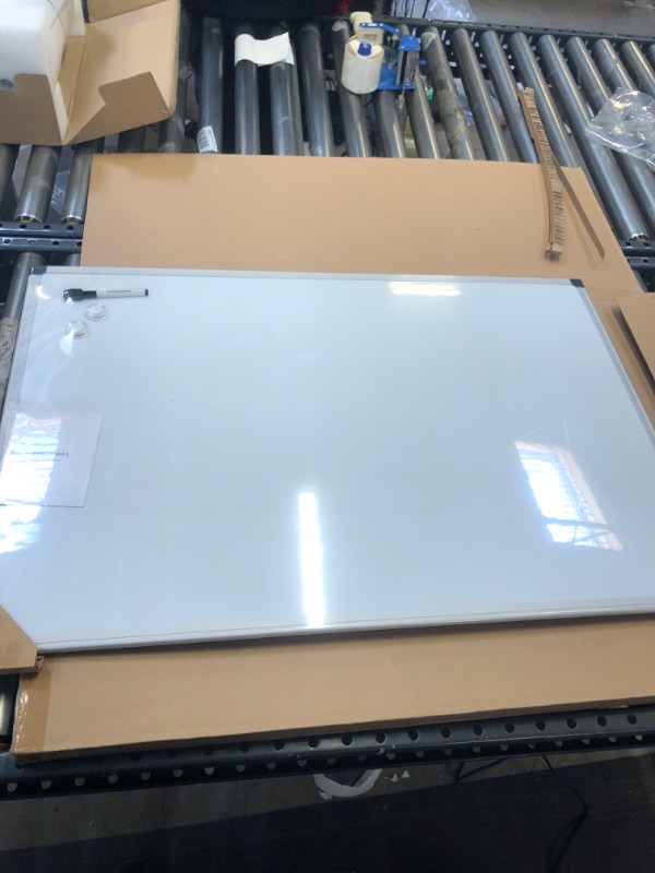 Photo 2 of Amazonbasics Magnetic Framed Dry Erase White Board, 24 X 36 Inch 24" X 36"
