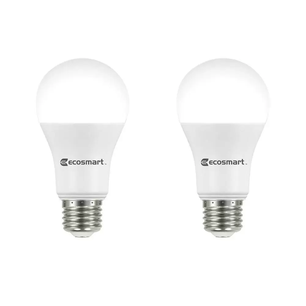 Photo 1 of EcoSmart 75-Watt Equivalent A19 Dimmable Energy Star LED Light Bulb Soft White (
