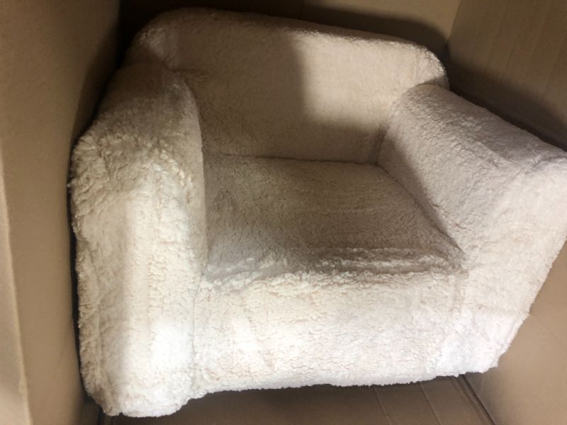 Photo 3 of Delta Children Cozee Sherpa Chair, Cream