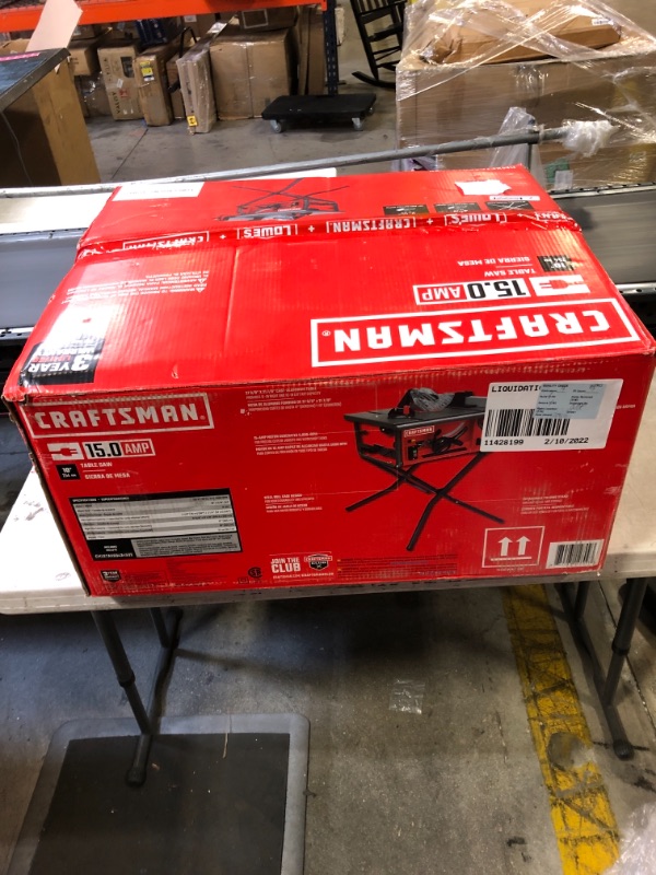 Photo 2 of CRAFTSMAN 10-in Carbide-tipped Blade 15-Amp Corded Table Saw
