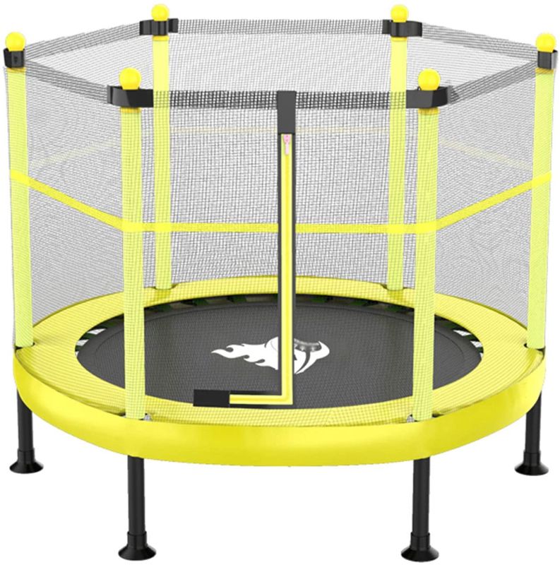Photo 1 of PAGLE Trampoline for Kids and Adults 60 Inch Upgraded Foldable Children Trampoline Portable Trampoline Padded Cover Exercise with Parents Use for Child Age 3+, for Indoor and Outdoor