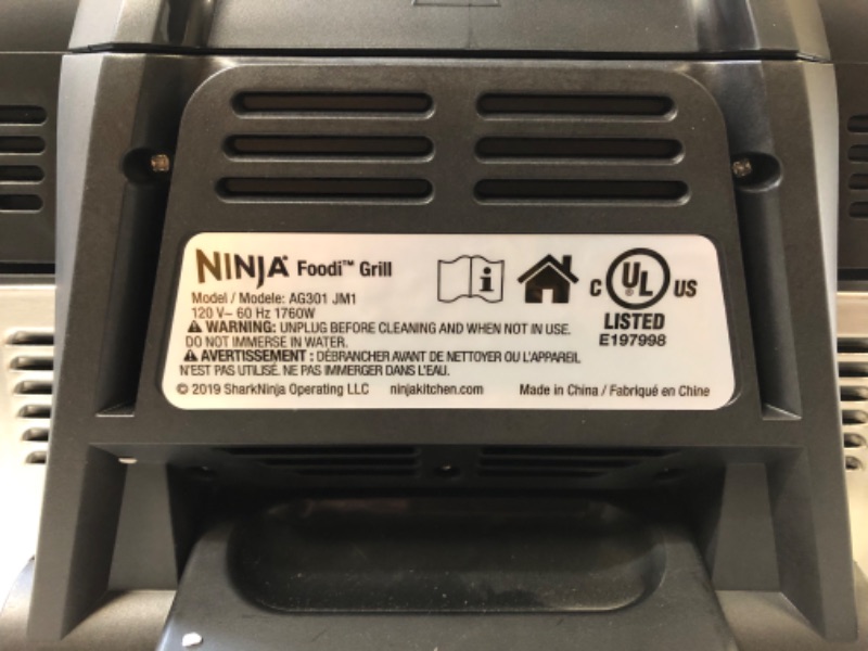 Photo 5 of Ninja AG301 Foodi 5-in-1 Indoor Grill with Air Fry, Roast, Bake & Dehydrate, Black/Silver
