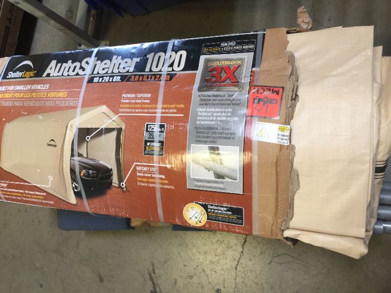 Photo 3 of ShelterLogic AutoShelter 10 x 20 ft.--may be used fort replacement parts 