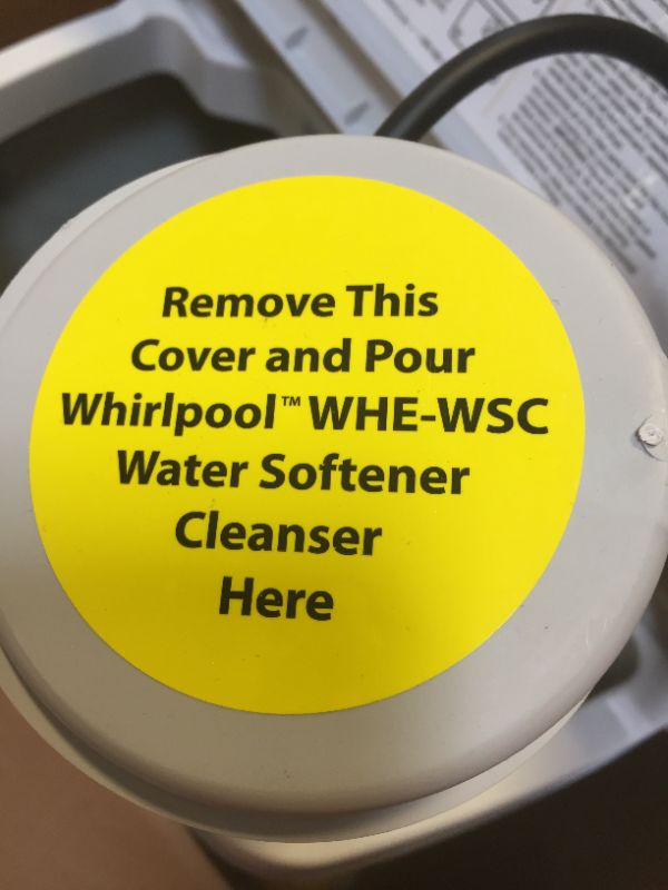 Photo 7 of Whirlpool WHES40E 40,000 Grain Softener | Salt & Water Saving Technology | NSF Certified | Automatic Whole House Soft Water Regeneration, White
