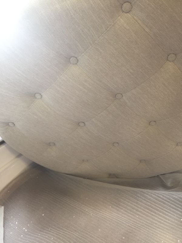 Photo 5 of Christopher Knight Home Francis Contemporary Fabric Round Ottoman, Beige and Weathered
