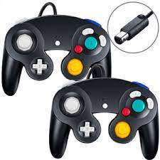 Photo 1 of SogYupk 2 Pack Controller Replacement for Gamecube Controller,Wired Controllers Classic Gamepad compatible with Nintendo and Wii Console Game Remote(Black 2 pcs)
