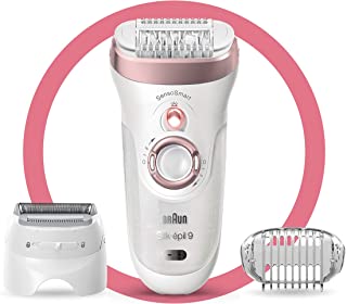 Photo 1 of Braun Epilator Silk-épil 9 9-720, Hair Removal for Women, Wet & Dry, Womens Shaver & Trimmer, Cordless, Rechargeable
(MISSING CHARGER, UNABLE TOT TEST)