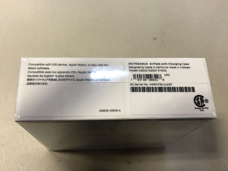 Photo 3 of Apple AirPods (2nd Generation) (FACTORY SEALED SHUT)