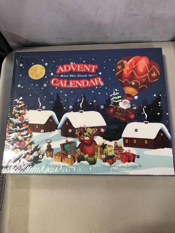 Photo 2 of Advent Calendar Christmas Countdown Calendar Gift Box with 24 Brain Teaser Puzzles Toys for Xmas Countdown Holiday Kids Adults Challenge