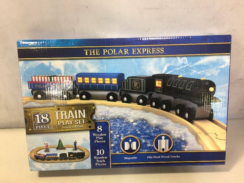 Photo 2 of MasterPieces The Polar Express Real Wood Toy Train Set, Assorted
