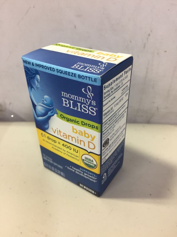 Photo 2 of Mommy's Bliss Organic Drops No Artificial Color, Vitamin D, 0.11 Fl Oz BETS BY 02.2023