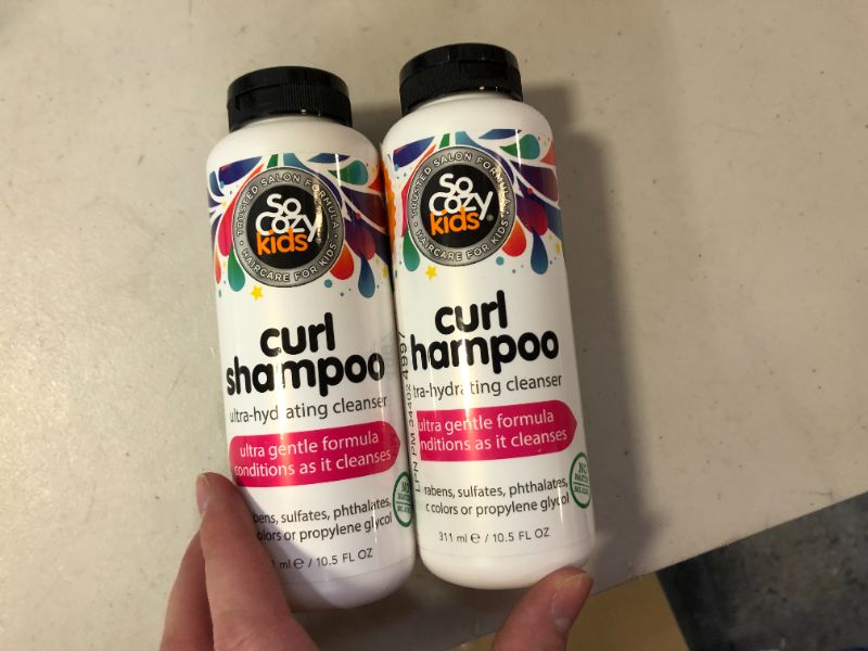 Photo 2 of 2 PK SoCozy Curl Shampoo | For Kids Hair | Ultra-Hydrating Cleanser | No Parabens, Sulfates, Synthetic Colors or Dyes, Sweet-Crème, 10.5 Fl Oz
