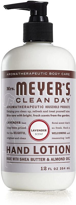 Photo 1 of 4 PK Mrs. Meyer's Hand Lotion for Dry Hands, Non-Greasy Moisturizer Made with Essential Oils, Cruelty Free Formula, Lavender Scent, 12 oz
