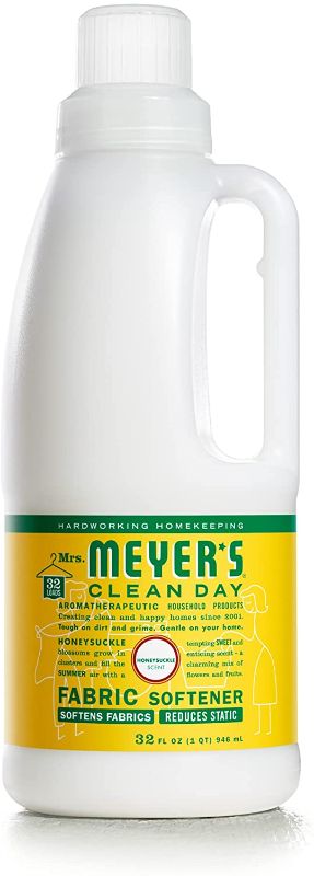 Photo 1 of 3 pk Mrs. Meyer's Liquid Fabric Softener, Cruelty Free Formula Infused with Essential Oils, Paraben Free, Honeysuckle Scent, 32 oz (32 Loads)