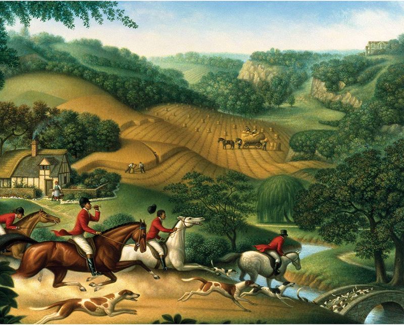 Photo 1 of Spilsbury - 1000 Large Piece Premium Jigsaw Puzzle for Adults by Artist Dan Craig - The Fox Hunt - Spilsbury Puzzle Company Premium Collection
