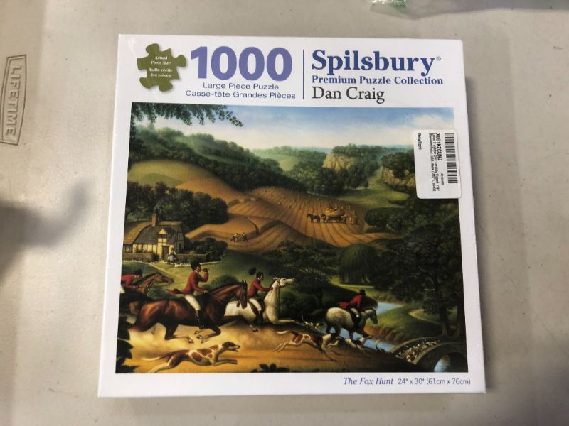 Photo 2 of Spilsbury - 1000 Large Piece Premium Jigsaw Puzzle for Adults by Artist Dan Craig - The Fox Hunt - Spilsbury Puzzle Company Premium Collection
