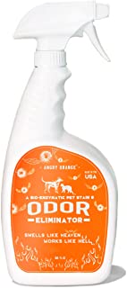 Photo 1 of ANGRY ORANGE Enzyme Cleaner & Pet Stain Remover Spray - 32oz Pet Odor Eliminator for Home, Carpet, and Floor - Cat and Dog Urine Destroyer (Fresh Citrus Scent) ?
