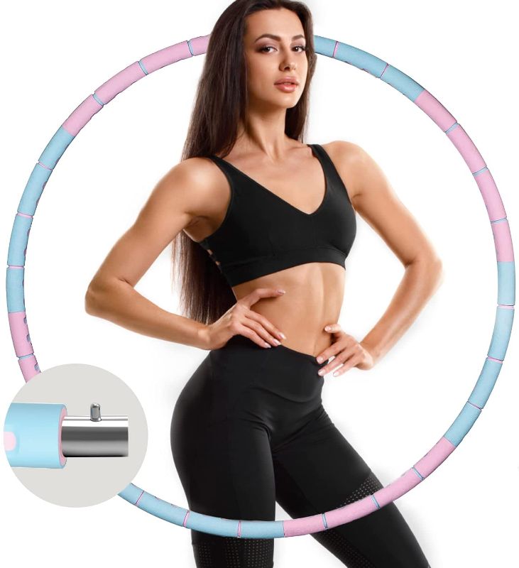 Photo 1 of AsFrost Hoola Hoop for Adults-8 Section Detachable Hoola Hoops,Weighted Hoola Hoop for Exercise - Portable Smooth & Soft Padding Weighted Hula Hoop
