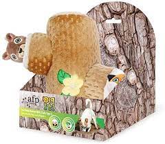 Photo 1 of AFP SQUEAKY DOG TOY TREE TRUNK BURROW WITH 2 CUTE SQUEAKY SQUIRREL DOG PUZZL PLUSH DOG TOY
