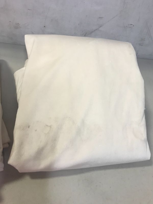 Photo 2 of WHITE SOFT VELVET BEDROOM CURTAINS DIRT ON ITEM FROM EXPOSURE