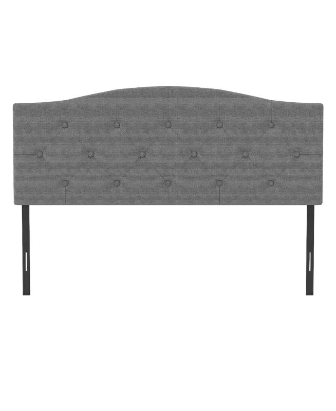 Photo 1 of  Provence Upholstered Arch Adjustable Tufted Headboard, Queen