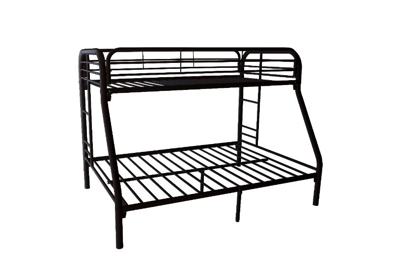 Photo 1 of Black Metal Twin / Double Bunk Bed Frame
