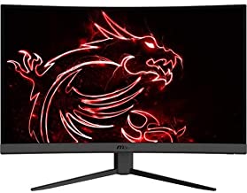 Photo 1 of MSI Full HD Non-Glare 1ms 2560 x 1440 165Hz Refresh Rate 2K Resolution Free Sync 27" Curved Gaming Monitor (Optix G27CQ4) - Black  PARTS ONLY 
