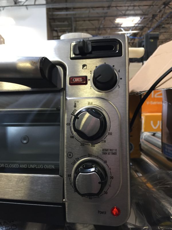 Photo 3 of Hamilton Beach 2-in-1 Countertop Oven and Long Slot Toaster, Stainless Steel, 60 Minute Timer and Automatic Shut Off (31156)
