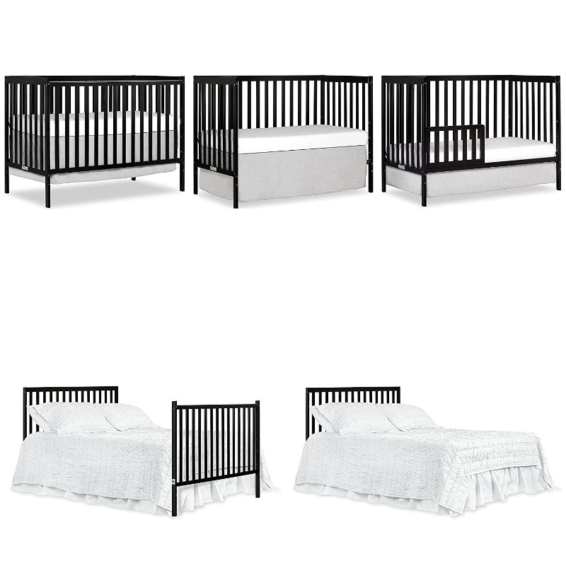 Photo 1 of Dream On Me Synergy 5-in-1 Convertible, Crib, Black
