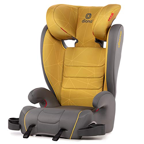 Photo 1 of Diono Monterey XT Latch, 2-in-1 Belt Positioning Booster Seat with Expandable Height/Width, Yellow Sulphur