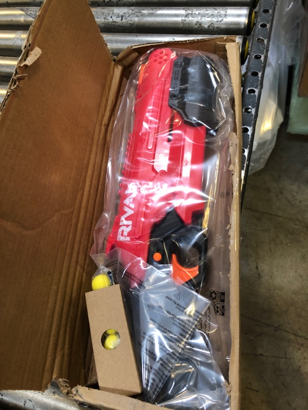 Photo 1 of NERF Rival Takedown XX-800 Blaster -- Pump Action, Breech-Load, 8-Round Capacity, 90 FPS, 8 Official Rival Rounds -- Team Red