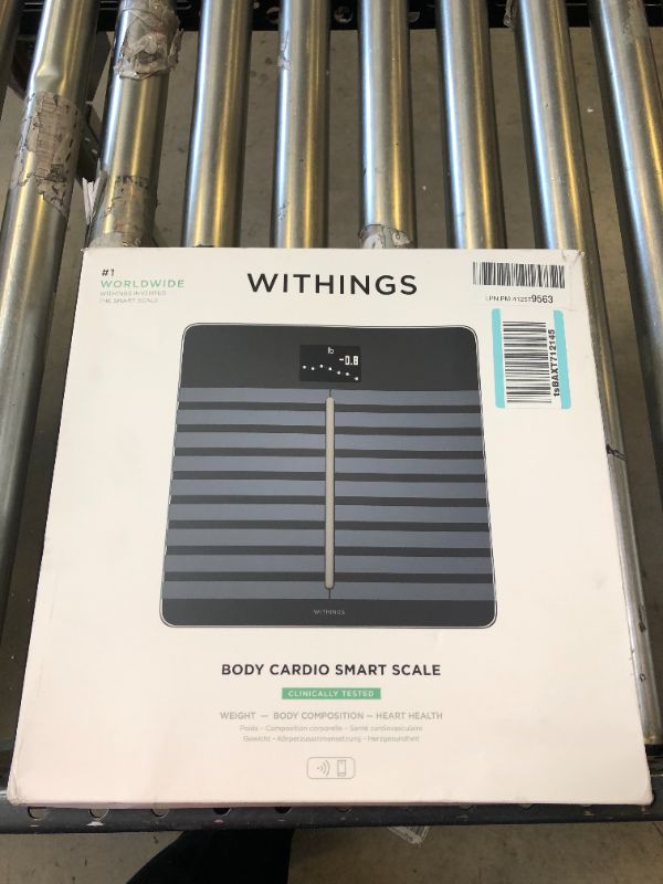 Photo 2 of Withings - Body Cardio - Heart Health & Body Composition Wi-Fi Smart Scale - Black - Black