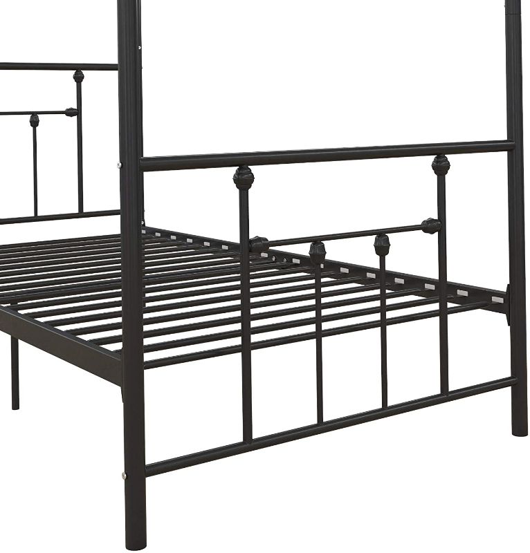 Photo 1 of Dorel DHP Manila Metal Daybed and Trundle, Twin Size Daybed and Trundle, Multifunctional, black 