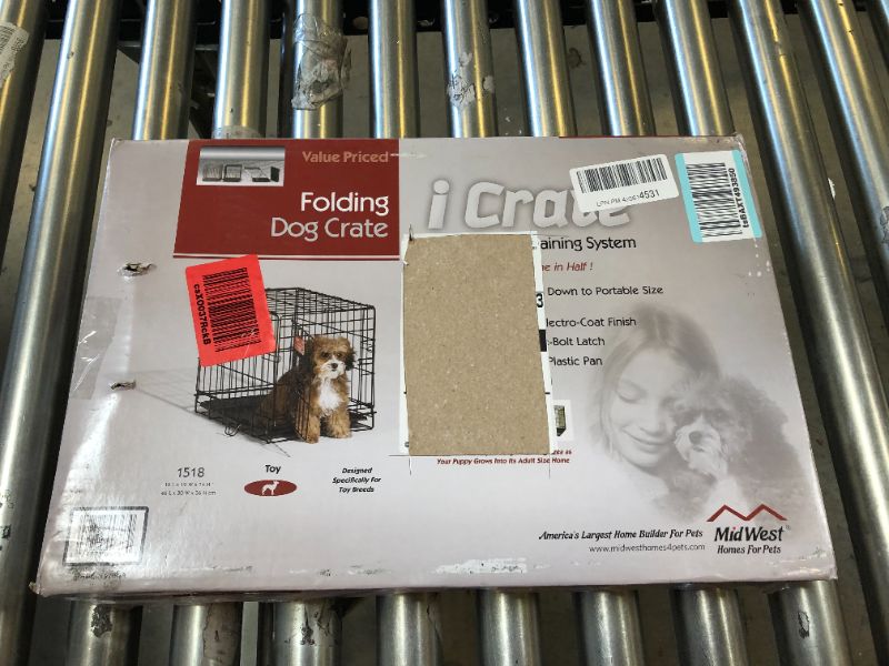 Photo 2 of MidWest Double Door iCrate Metal Dog Crate, 18"