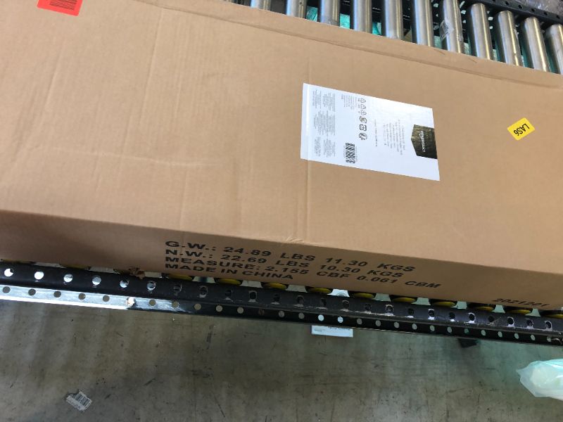 Photo 2 of Amazon Basics 4-Shelf Adjustable, Heavy Duty Storage Shelving Unit (350 lbs loading capacity per shelf), Steel Organizer Wire Rack, Black (36L x 14W x 54H)
