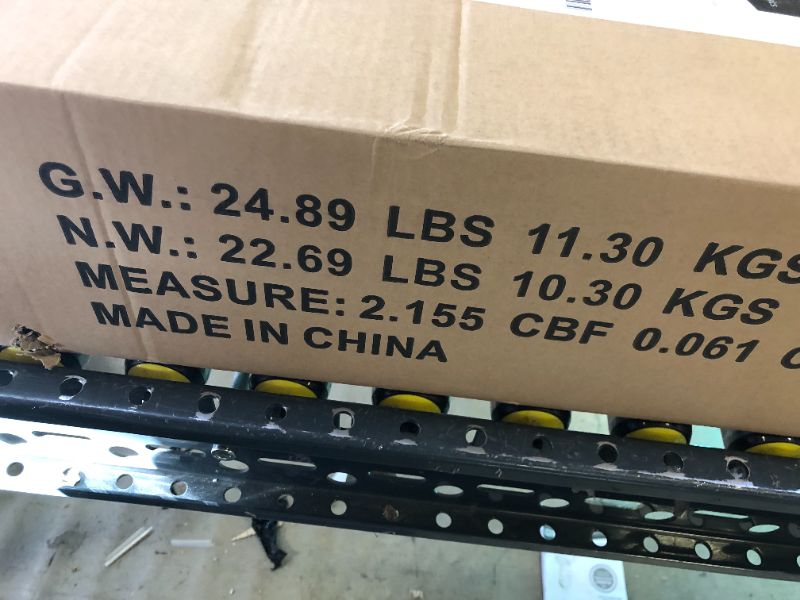 Photo 5 of Amazon Basics 4-Shelf Adjustable, Heavy Duty Storage Shelving Unit (350 lbs loading capacity per shelf), Steel Organizer Wire Rack, Black (36L x 14W x 54H)
