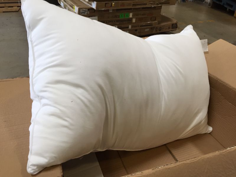 Photo 2 of Acanva Bed Sleeping Extra-Soft Sham Pillow Insert, Queen 20x30, White
