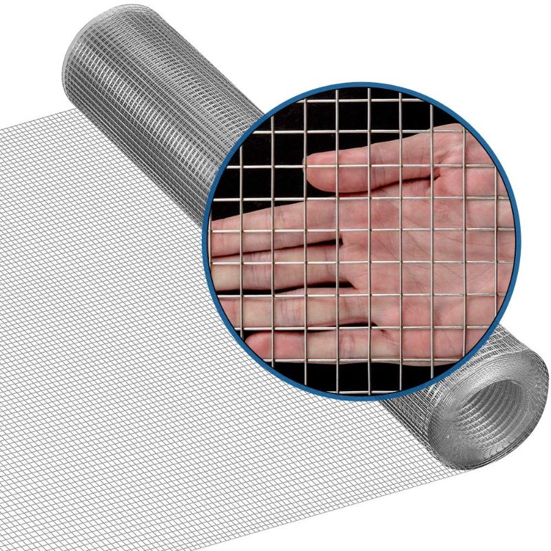 Photo 1 of Amagabeli 48inch x 100ft SS304 Stainless Steel Welded Wire Mesh 1/2 inch Square Hardware Cloth 18 Gauge - Ideal for High-Grade DIY Cages Rodent Mesh Cabinets Wire Mesh Window Screen Mesh
