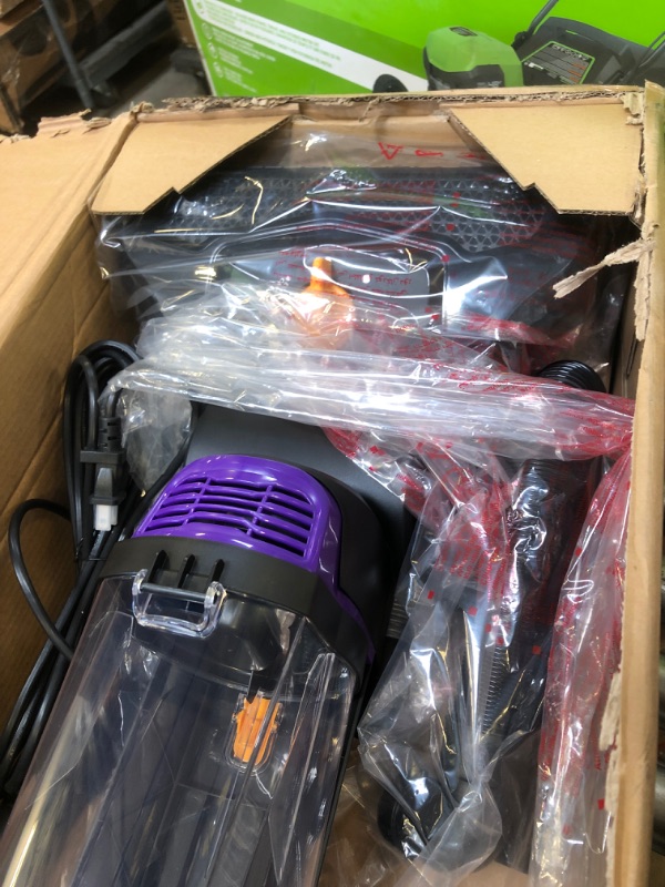 Photo 3 of eureka NEU182B PowerSpeed Bagless Upright Vacuum Cleaner, Lite, Purple