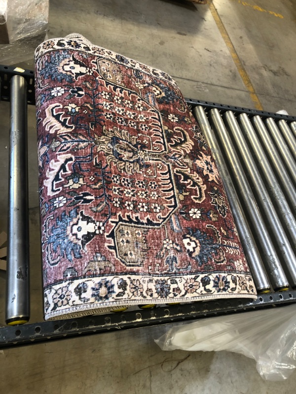 Photo 1 of Chris Loves Julia x Loloi Jules 2'6" x 9'6" Merlot and Multicolor Runner
