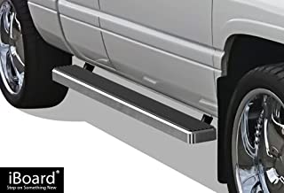 Photo 1 of APS IBDY5953 Silver 4" Running Board Side Step (iBoard Third Generation, for Selected Dodge Ram 1500/2500/3500 Club Cab, Aluminum)
