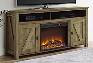Photo 1 of Ameriwood Home Farmington Electric Fireplace TV Console for TVs up to 60", Natural -