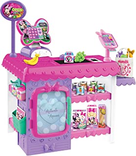 Photo 1 of Just Play Disney Junior Minnie Mouse Marvelous Market, Pretend Play Cash Register with Realistic Sounds, 45 Play Food Pieces and Accessories
