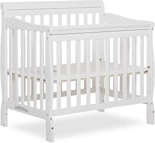 Photo 1 of Dream On Me Aden 4-in-1 Convertible Mini Crib in White, Greenguard Gold Certified, 36x23x39 Inch (Pack of 1)