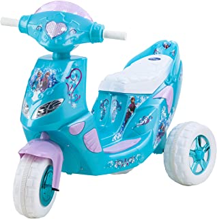 Photo 1 of Kid Trax Disney Frozen Kids Scooter Ride On Toy, 6 Volt, Kids 3-5 Years Old, Max Weight 55 lbs, Single Rider, Battery and Charger Included, Blue
