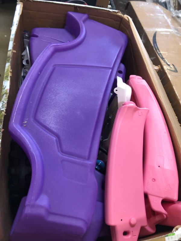 Photo 2 of Little Tikes Pink and Purple Princess Cozy Foot to Floor Kids Ride On Truck
