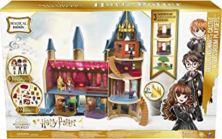 Photo 1 of Wizarding World Harry Potter, Magical Minis Deluxe Hogwarts Castle, 3 Classroom Playsets, 22 Accessories, 3 Figures, Lights & Sounds

