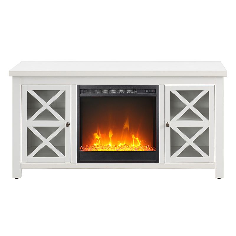 Photo 1 of Camden&Wells - Colton Crystal Fireplace TV Stand for TVs Up to 55" - White
