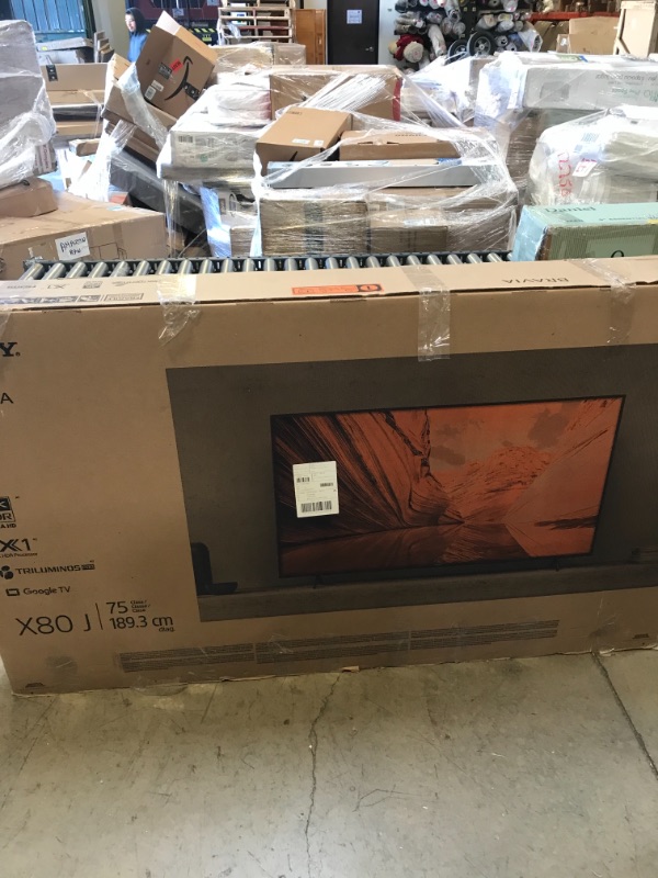 Photo 4 of Sony - 75" Class X80J Series LED 4K UHD Smart Google TV
